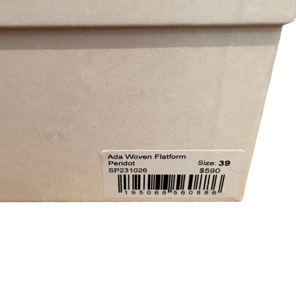 ULLA JOHNSON Ada Woven platform sandals.  Multicolor woven leather.  Size 39 - Picture 11 of 11